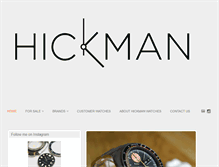 Tablet Screenshot of hickman-watches.com